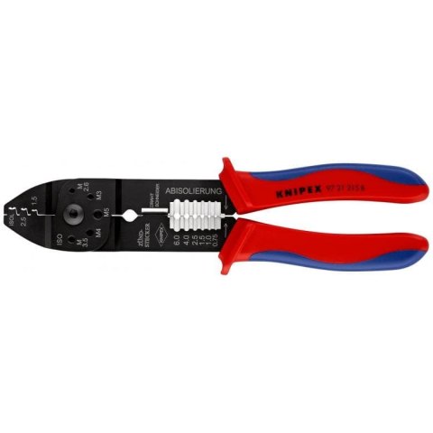Szczypce do zagniatania złonczek kabli  Knipex 97 21 215 B | KNIPEX