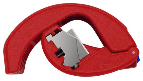Kompaktowy obcinak KNIPEX BiX® – cięcie tulejek uszczelniających blisko ściany.