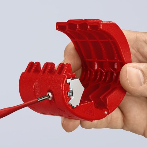 KNIPEX BiX® – obcinak z zapasowymi ostrzami ze stali nierdzewnej.