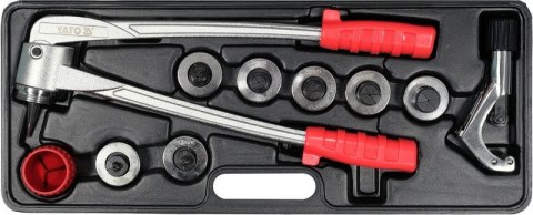 Ekspander YATO z gratownikiem i obcinakiem do rur Ø3–28 mm.