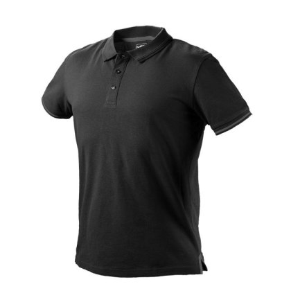 KOSZULKA POLO DENIM MĘSKA CZARNA ROZMIAR XXXL