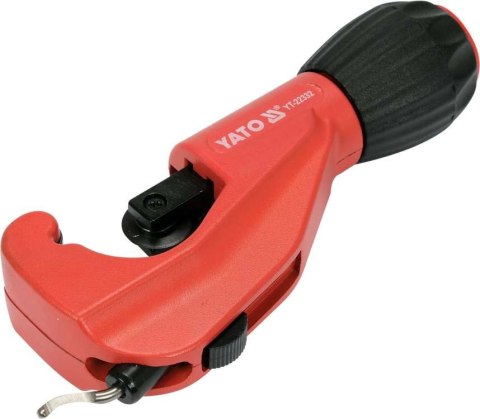 YATO YT-22332 – obcinak do rur z dwoma rolkami prowadzącymi.