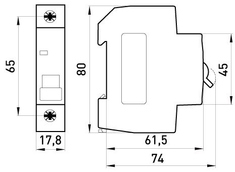 WYŁĄCZNIK NADPRĄDOWY MCB.PRO60 1P C32A 6KA