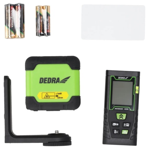 ZESTAW LASER KRZYŻOWY GREEN + DALMIERZ 40M