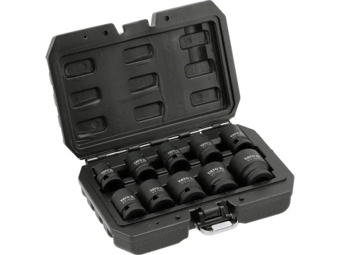 ZESTAW NASADEK UDAROWYCH KRÓTKICH 1/2'' 10 SZT. 10-27 MM