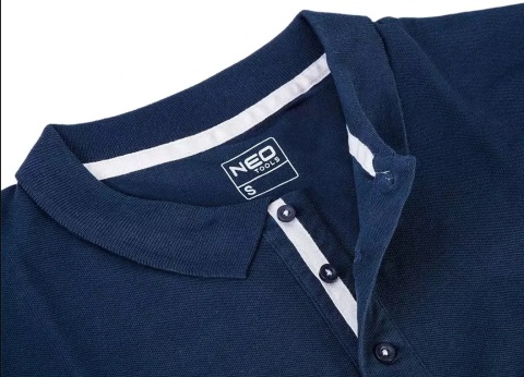 KOSZULKA POLO DENIM MĘSKA ROZMIAR L , GRANATOWA