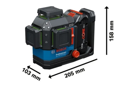 LASER LINIOWYGLL 18V-120-33 CG 0*AH L-BOXX