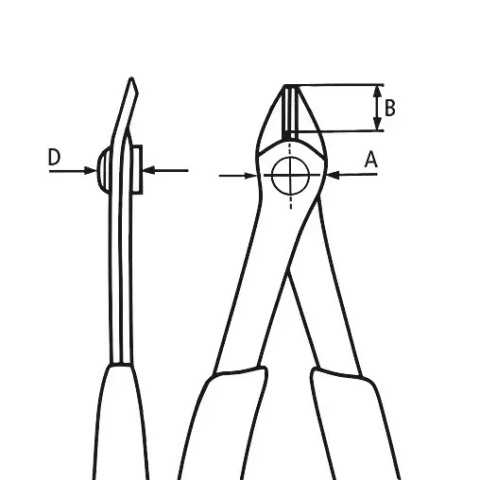 SZCZYPCE TNĄCE SUPER KNIPS 125MM