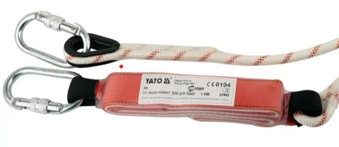 Amortyzator bezpieczeństwa YATO YT-74236 z linką 1,8 m