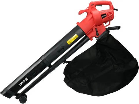 Odkurzacz ogrodowy YATO YT-85180 – prędkość powietrza 270 km/h, komfortowa praca.