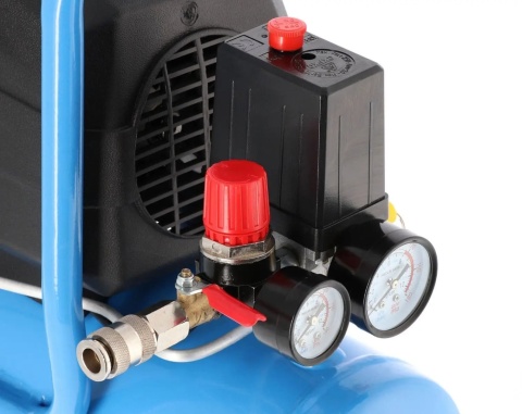 Czerwony zawór regulujacy przepływ powietrza