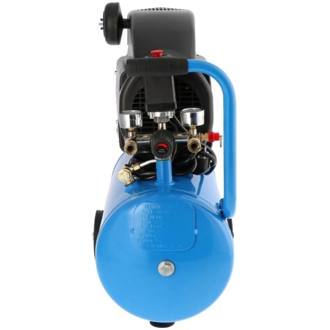 Kopresor olejowy wyposażony w 2 szybkozłącza – praca na dwóch narzędziach jednocześnie.