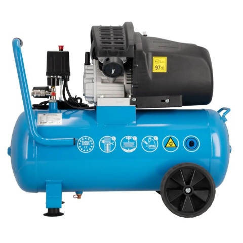 Kompresor dwutłokowy, 50 l, 280 l/min, 8 bar, 3 KM (2.2 kW) + akcesoria  Description: Kompresor Airpress HL 425-50 – dwutłokowy
