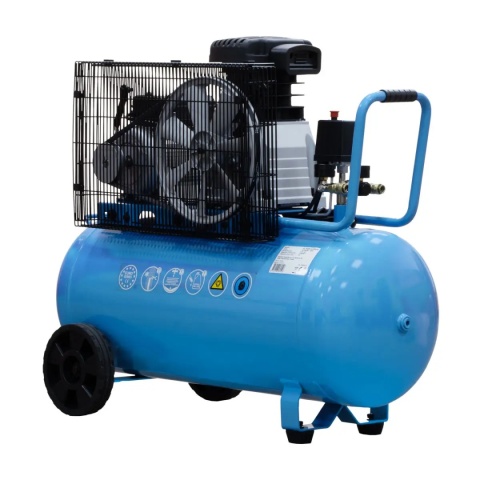 HL 340-90 – moc 3 KM (2.2 kW), wydajność 272 l/min, zbiornik 90 l do długich cykli pracy.