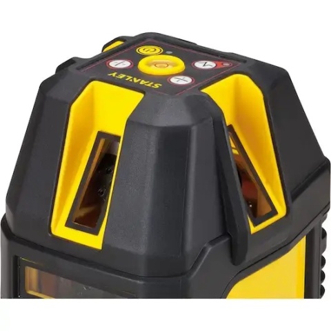laser krzyżowy budowlany czerwony, laser Stanley IP54, laser krzyżowy z zestawem