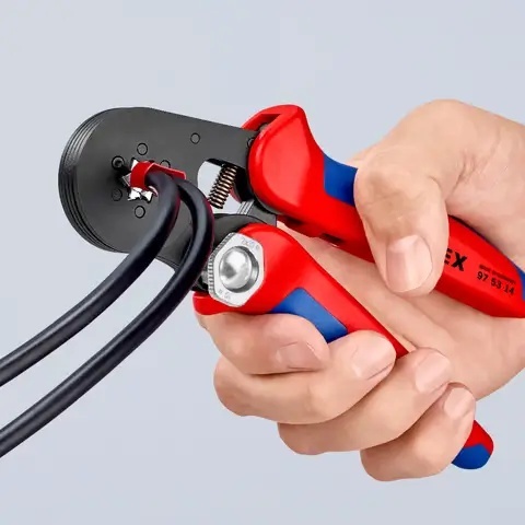 Szczypce KNIPEX 97 53 14 – do tulejek pojedynczych i podwójnych do 16 mm².