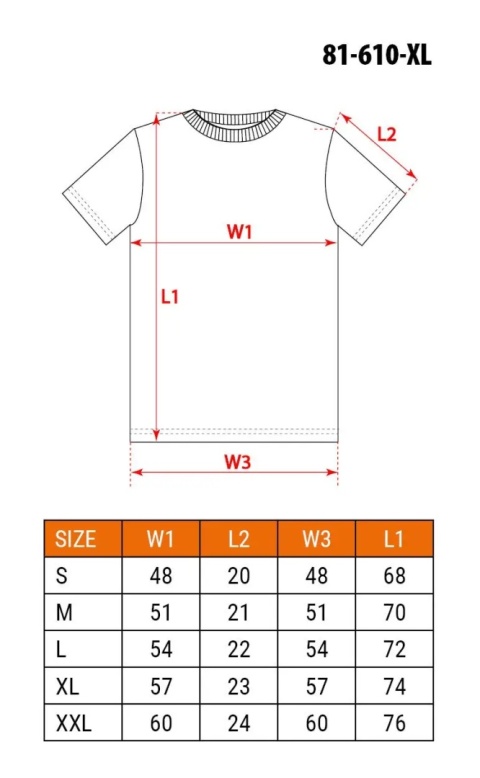 T-SHIRT CZARNY, ROZMIAR XL