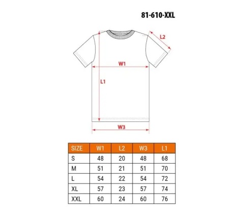 T-SHIRT CZARNY, ROZMIAR XXL