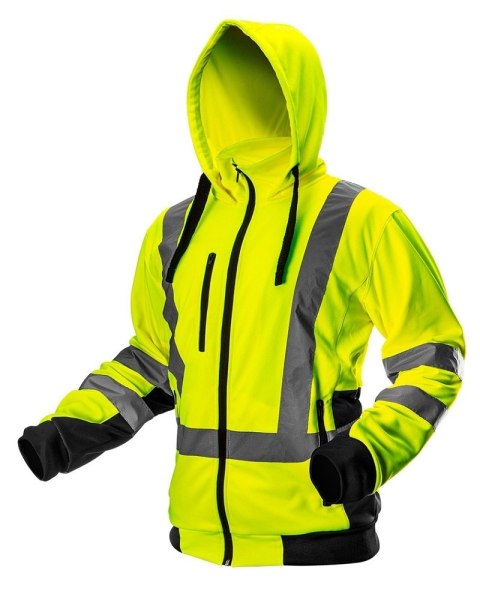 Bluza robocza ostrzegawcza NEO TOOLS 81-745-M w kolorze żółtym fluorescencyjnym.