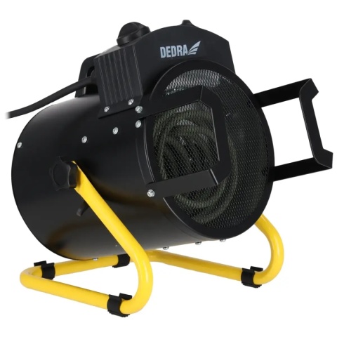Wydajność nagrzewnicy Dedra 3.0 kW to 354 m³/h przy powierzchni grzania 30 m².
