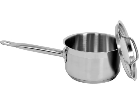 Pokrywka ze stali nierdzewnej pozwala na duszenie potraw z zachowaniem aromatu.