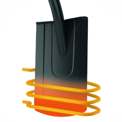 Głowica ze stali borowej ułatwia kopanie w twardej glebie.