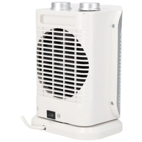 Termowentylator ceramiczny Descon DA-T184CS o mocy 1500 W w kolorze srebrnym.