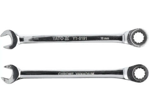 Profesjonalny klucz YATO wykonany ze stali CrV 6140.