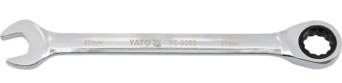 Klucz płasko-oczkowy YATO YT-0203 z grzechotką 25 mm.