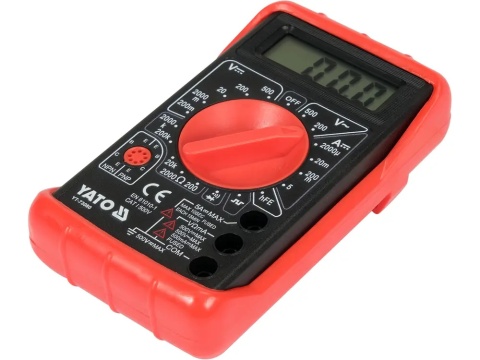 Model YT-73080 umożliwia testowanie diod i tranzystorów PNP/NPN.