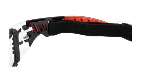Pasek regulowany utrzymuje okulary nawet przy dynamicznym ruchu.