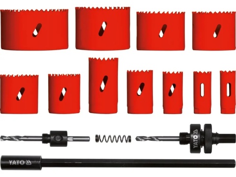 Zestaw otwornic YATO 19–76 mm to niezastąpione narzędzie w każdym warsztacie.