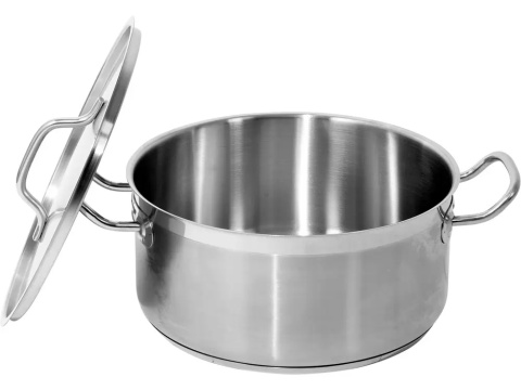 Garnek Yato z pokrywką, stal 21/0, 8 L, seria GRD.