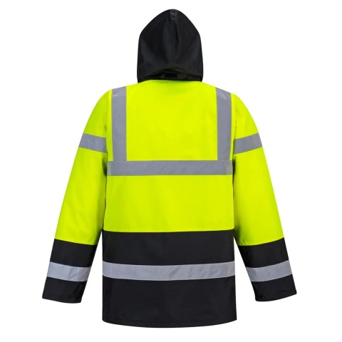 Kurtka ostrzegawcza Portwest S466YBR-M,Portwest Traffic Jacket z 4 kieszeniami i futrzaną podszewką.