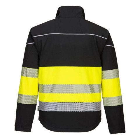 Kurtka  XXL ostrzegawcza z trójwarstwowej tkaniny Softshell 310 g/m².