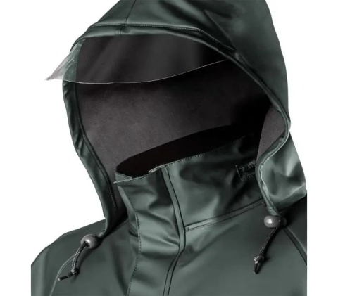 Kaptur - Wodoodporna kurtka robocza z tkaniny poliester PU/PVC.