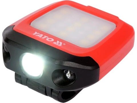 Latarka czołowa YATO YT-08598 | 200 lm, na czapkę z daszkiem, USB-C, czujnik ruchu, IP54