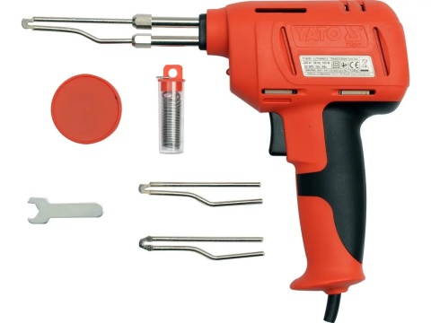 Zestaw lutowniczy YATO YT-8245 z kalafonią i cyną.