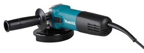 Kompaktowa szlifierka Makita 125 mm z blokadą wrzeciona.