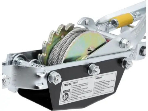 Mechanizm zapadkowy YATO YT-5911 z przełożeniem 15:1 gwarantuje precyzję.