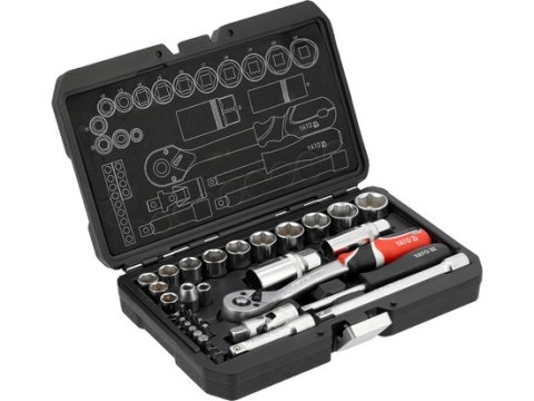 Profesjonalny komplet YATO YT-38700 wykonany ze stali CrV 6140 i CrV 50BV30.