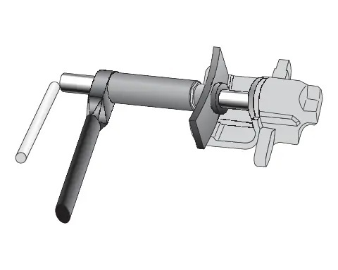 Pneumatyczna praska YATO z adapterami do wielu marek aut.