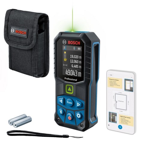 BOSCH 0.601.072.U00 – profesjonalny dalmierz z Bluetooth i IP65.