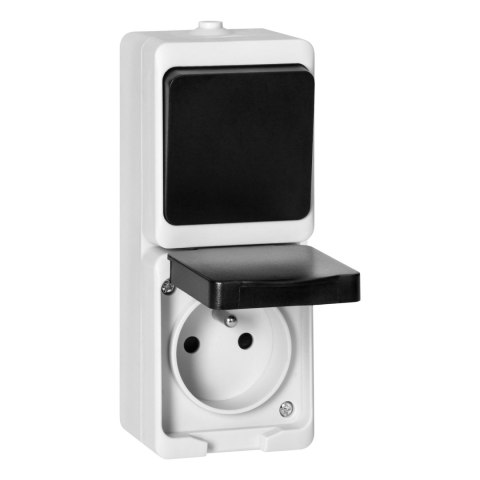 ŁĄCZNIK + GNIAZDO 2P+Z AQUATIC MINI IP54