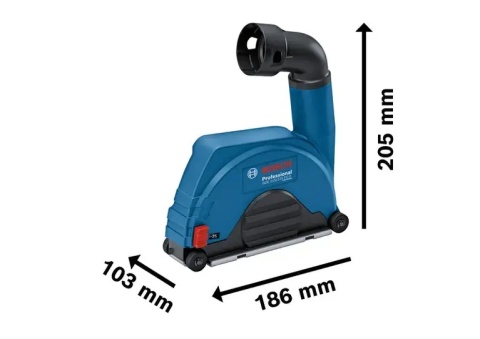 Wymiary - Bosch GDE 115/125 FC-T Professional jest kompatybilna z szlifierkami Bosch 115–125 mm.