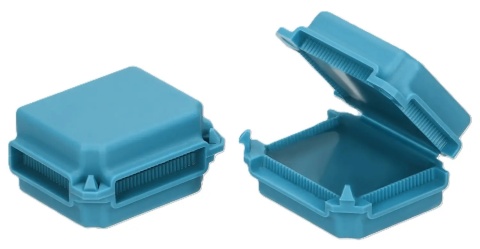 Puszka żelowa ORNO o wymiarach 45×37×24 mm, kolor niebieski.