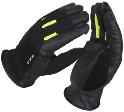 Elastyczne rękawice GUIDE chronią dłonie przed otarciami, posiadają wzmocnienia na końcach palców, dopasowane idealnie do dłoni.