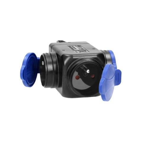 Rozgałęźnik ORNO 16A 230V AC idealny do warsztatów i zastosowań zewnętrznych.