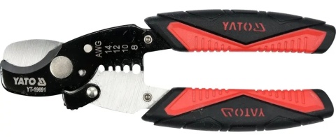 Szczypce YATO z funkcją obcinania śrub o średnicy do 3 mm.