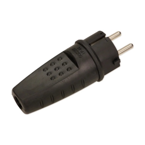 Wtyczka - kionstrukcja IP44 chroni przed pyłem i rozbryzgami wody.